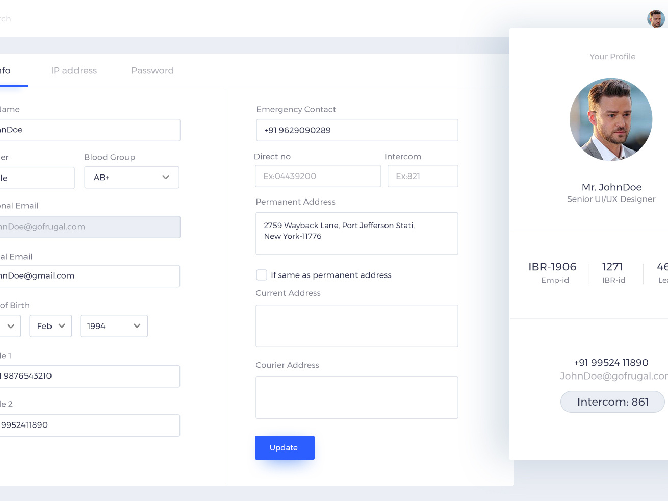 Profile Menu UI by SathishKumar B on Dribbble