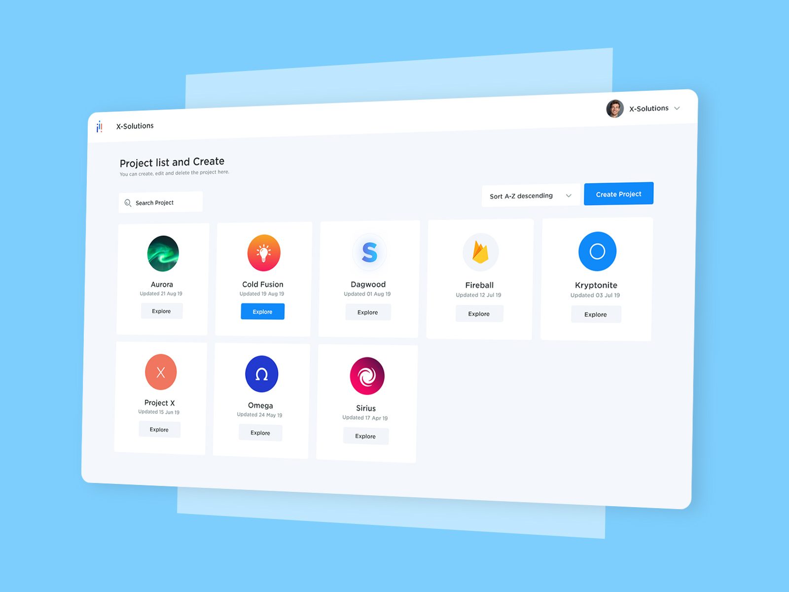 Project Listing UI By SathishKumar B On Dribbble