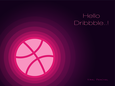 Hello Dribbble..! art debut design graphics illustrator new photoshop vector