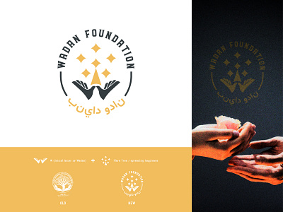 Foundation Logo branding charity foundation charity logo donation foundation funding hand tree handouts logo tree logo trust w hand welfare