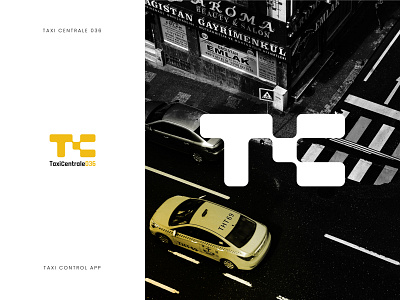Taxi Centrale 036 app logo branding branding concept design logo logo design taxi tc logo tc mark tech traffic