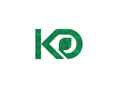 KD Mark eco green kd leaf logo