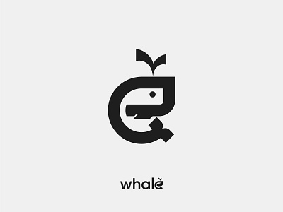 Modern, Minimal Whale Logo
