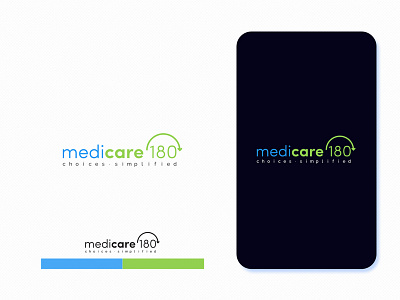 medicare180 180 branding branding concept compass health care health center logo medicare logo