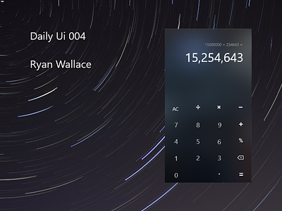 #004 Daily Ui - Calculator. 004 calculator daily-ui dailyui dailyui004