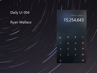 #004 Daily Ui - Calculator.