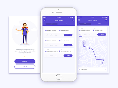 Hitchhiking has never been easier! app design interface mobile mockups react ui ux wireframes