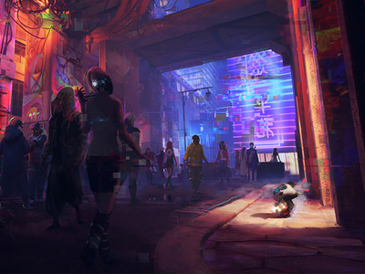 Cyberpunk contest by Damien on Dribbble