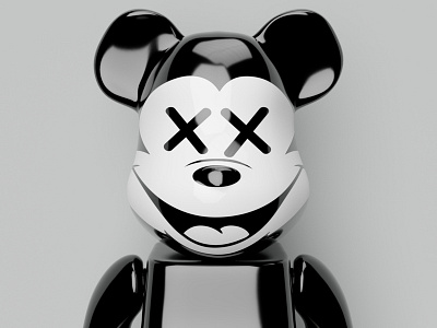 Originalplan Dead Mickey Classic Ver. Be@rbrick 3d bearbrick c4d daily inspirational