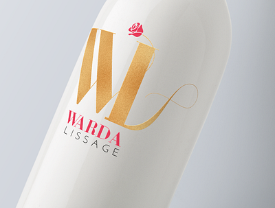 Logo pour Warda Lissage branding illustrator logo