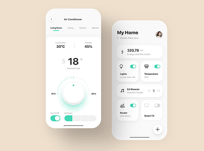 Smart Home App Design Exploration app design ios iot mobile app mobile ui smarthome ui ux