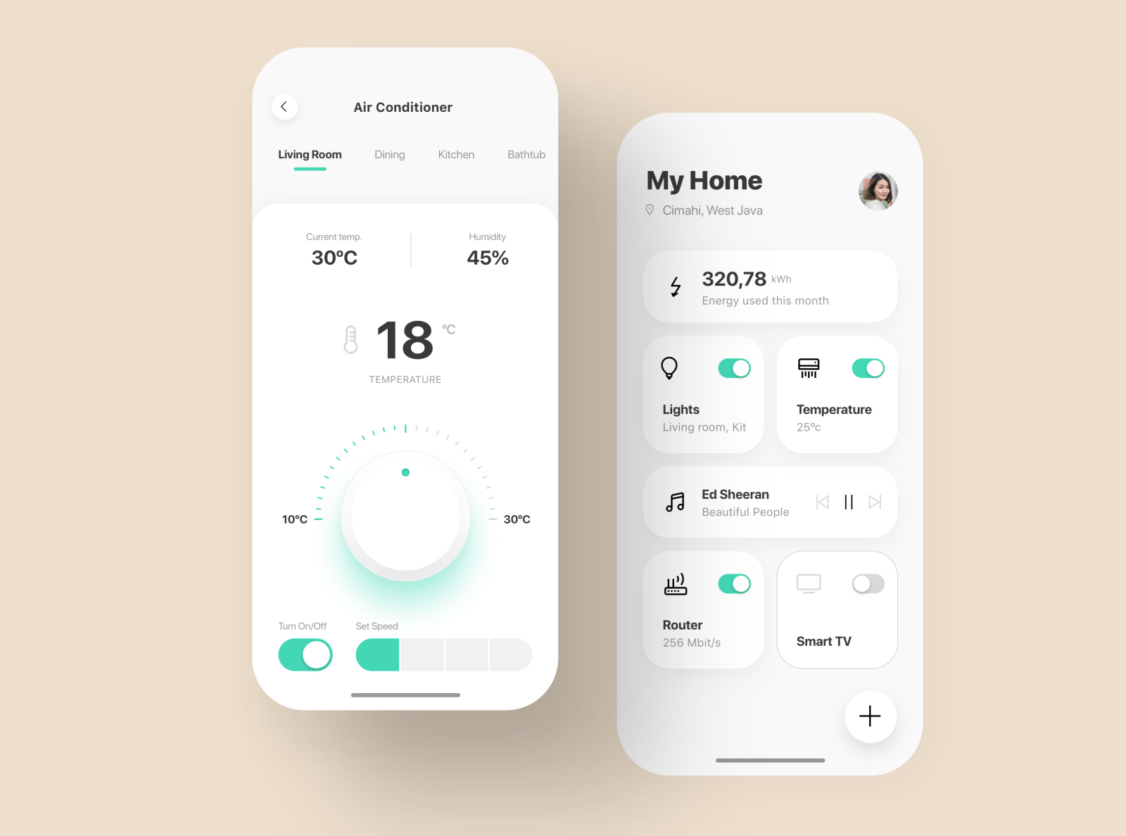 Smart Home App Design Exploration by Muhammad Ihsan on Dribbble