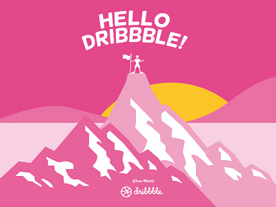Hello Dribbble! debut design dribbble finally first graphic hello players shot