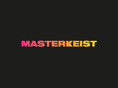 Masterkeist brand branding design dj gradient graphic identity logo logos music vector yellow