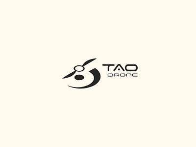 Tao-Drone black white brand branding design drone float fly geometry levitation logo logodesign minimalist logo mistic philosophy tao tecnology vector