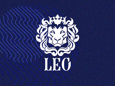 Leo branding artwork brand flat logo men perfume ui