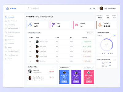 School Management Dashboard