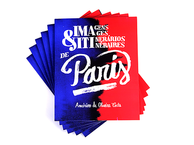 Images & Itineraries of Paris book editorial france graphic design illustration lettering paris