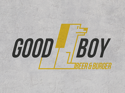 LOGO DESIGN / GOOD BOY BEER&BURGER branding design graphic icon identity logo