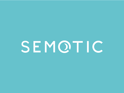 Semotic lettering logo simple typography