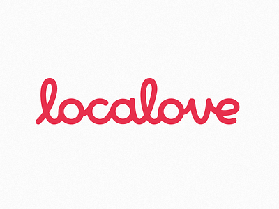 Localove lettering logo simple typography