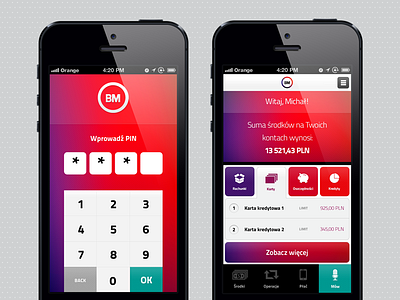 Mobile Banking App Concept app banking ios mobile