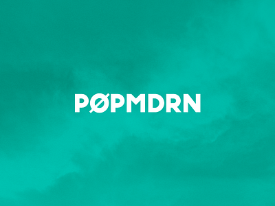 Popmoderna Logo lettering logo simple typography