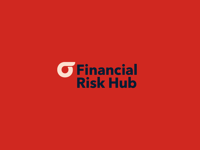 Financial Risk Logo Full brand circular finance financial geometric logo sign simple