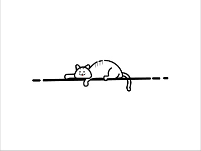 Cat | Pet illustrations car line art cat illustration cat sleep pet sleep