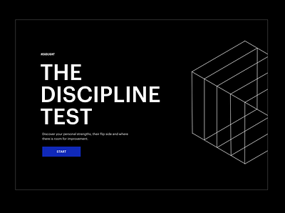 Headlight — The Discipline Test brutalism digital design graphic design test uidesign webdesign