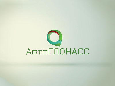 Auto glonass logo design concept