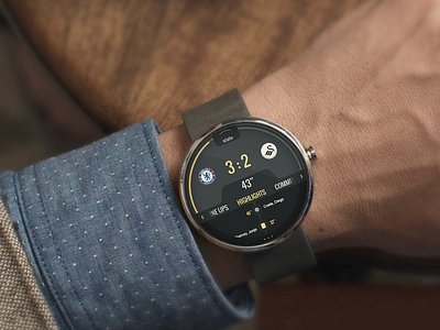 Live results smart watch app ui concept