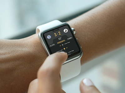 Live results apple watch app ui concept apple designsmart football result soccer sports stats ui ux watch