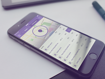 Banking app bank banking design ios list map money navigation pin tab ui ux