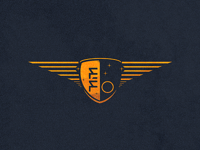 Final Frontier Logo design game logo wings