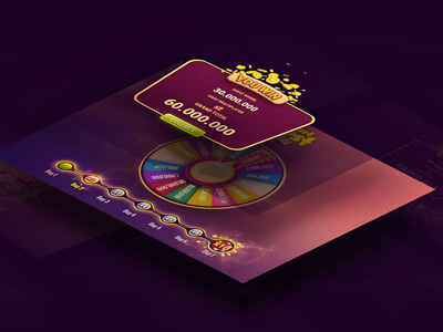 Wheel of luck casino design game pop ui up ux wheel