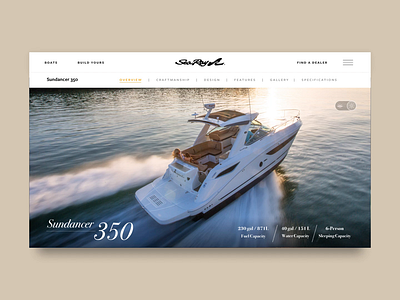 Sundancer 350 boats design interaction product design setapart1 ui web web design webdesign