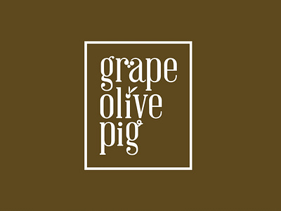 grape olive pig