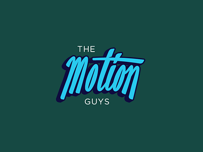 Motion Guys Type blue custom font graphic design hand lettering lettering typography vector