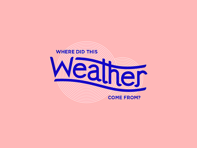 Weather customtype graphicdesign handletter typogaphy