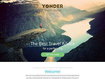 Travel Landing Page Template interactive landing page travel