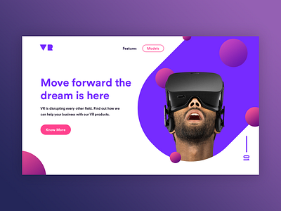 VR LANDING PAGE CONCEPT