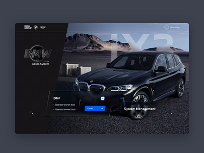 BMW login blue bmw login ui