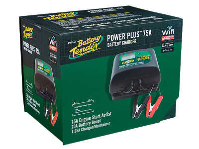 Battery Tender Power Plus 75A Box box design packaging product