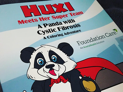 Huxi the Panda Coloring Book