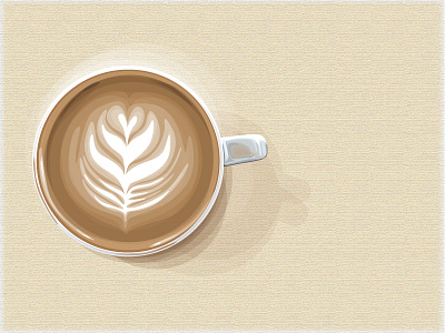 Latte Art art design latte vector
