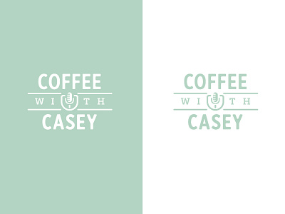 Coffee with Casey #2 coffee facebook live illustration logo podcast