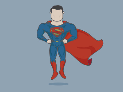Man of Steel comics dc illustration man of steel superhero superman vector