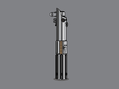 The light. illustration lightsaber star wars the last jedi vector