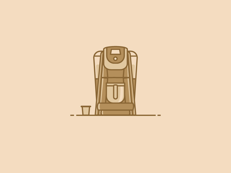The Keurig k-cups brewing methods keurig vector illustration coffee
